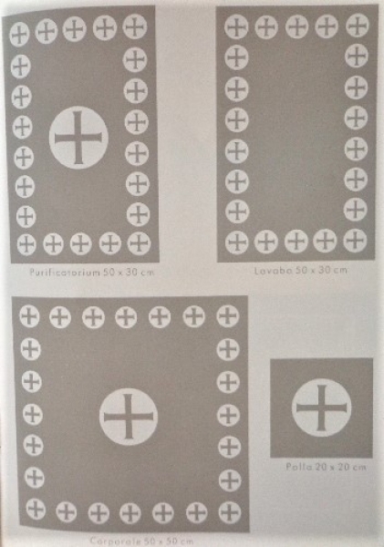 Kelchwäsche, Motiv: "Hostie"